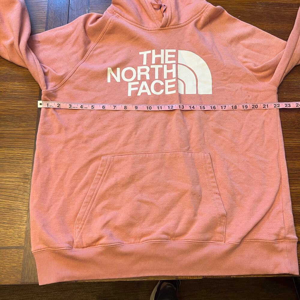 THE NORTH FACE Peach Pink Women’s Large Hoodie Pullover Sweatshirt - Picture 7 of 10